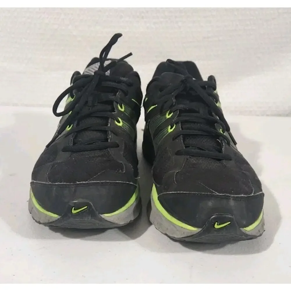 VTG Nike Anodyne DS Flywire Mens Black Neon Green Athletic Running Shoes Size 12